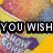 Pixelated image of a snow cone with text overlay reading "YOU WISH YOU HAD A SNOW CONE!" on a yellow background.