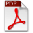 Static icon shows a white document with a red banner reading 'PDF' above a large red Adobe Acrobat symbol on a gray background.