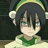 Pixelated anime-style character with dark hair and green headband on yellow background, text reads 'I'M TOPH!', 'NOT KIMMY ME!', '<333'