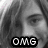 Black-and-white close-up of a person's face with 'OMG' text overlay, blue cartoon donkey with 'WOW', two brown birds kissing under red cross symbol and 'haha'