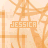 Pixelated orange and beige background with abstract lines, two instances of the name "JESSICA" in blocky text within rectangular outlines.