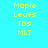 Four square display identical yellow pixelated text on cyan, purple, pink, and light purple backgrounds
