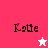 Four display the name 'Katie' with a star symbol changing color between pink and white backgrounds