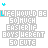pixelated text icons with light gray background, each displaying the phrase "LIFE WOULD BE SO MUCH EASIER IF BOYS WERENT SO CUTE" in blocky letters where some words change color or position across frames