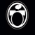 Three distinct white and gray pixelated icons on black background: circular drum set, drummer silhouette, and 'ROCK BAND' text block.