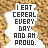 A pixelated animation of text fragments forming and dissolving into a cereal-themed phrase against dark background with golden-brown texture.