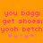 Pixelated text on orange background with pink flowers, displaying repeated phrases and symbols.