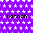 Purple background with white star pattern and repeated "Hannah" text in black pixelated font across multiple