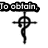 Black-and-white pixelated icon with alchemical symbol and text fragments reading "To obtain," "something of equal value," and "must be lost.".