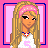 Pixel art contact sheet of a blonde doll character with pink headband and blue teardrop, showing facial expression changes across frames with text panels reading "Sad," "and lonely," and "without you."