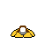 Pixelated character in yellow outfit with brown hair and white face, shown in multiple poses including crouching and jumping against gray background.