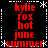 Red text on black background with white snowflake and dotted line borders, displaying repeated phrases in a
