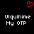 Red pixelated heart symbol above two identical white text blocks on black background.