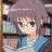 Pixelated anime-style character with short brown hair in multiple poses, including a blue background and Santa hat variant.