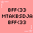 Pixelated pink background with repeated black text and white star outlines in a pattern