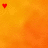 four orange-tinted with a single heart-shaped icon in each , changing color across the sequence