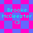Pixelated text 'Brooke McCleester' and '<3' on a pink-and-blue checkered background with two distinct pattern variations.