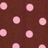 A static image of nine light pink circular shapes arranged in a grid pattern on a dark brown background.