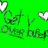 Green background with pixelated text reading 'Get Over It' and two white heart shapes on the left and right edges.