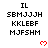 Pixelated text blocks with red heart symbols in a , showing consistent patterns across repeated sections