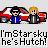 Pixel art of two characters standing beside a red and white car, with text bubbles changing across frames to display phrases like "YOU CROSS THE LINE.." and "YOUR BALLS ARE MINE.."