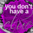 Purple circular icon with white text "you don't have a clue" over gray floral background, repeated in pattern