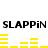 Black text "SLAPPiN SLAPPiN" appears above yellow horizontal bars that shift position