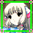 A pixelated anime-style character icon with a green border and "Original Icons .com" text on the right side, displayed as part of an animated contact sheet.