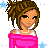 Animated contact sheet of a cartoon character with brown braided hair in pink outfit, showing sequential frame changes including leg movement and text variations.