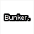 six pixelated images showing a bunker structure, people in various settings, and text reading "Bunker." on white background
