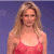 A 50x50 pixel animated contact sheet showing two frames of a woman in a red dress on the left and green text reading "Original Icons .com" on the right against a purple background.