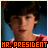 A pixelated portrait of a person with brown hair and red lips wearing a pink top against a blue background, with "HR. PRESIDENT" text below.