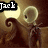 Animated sequence of a skeletal figure with glowing eyes and swirling arms, displaying changing text labels.