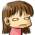 A 6-frame animated contact sheet showing a cartoon girl with brown hair and pink shirt transitioning through expressions from neutral to wide-eyed shock with mouth open, all on gray background.