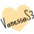 Six heart-shaped icons in pastel colors with handwritten text and a small heart symbol, arranged in two of three