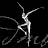 Black background with white text and a dancing figure in motion, featuring repeated 'Treb' script and partial 'STAND UP' phrase.
