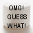 Pixelated text on a light background with four distinct sections displaying phrases like "OMG! GUESS WHAT!", "I can fit 270 mini", and "marshmallows in my mouth!".