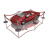 Animated contact sheet of a red vehicle icon with visible frame-to-frame motion across eight sampled frames, enclosed by a white and gray geometric boundary on transparent background.