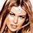 A 48x48 pixel animated contact sheet showing three sampled frames of a celebrity's face with varying expressions and backgrounds, arranged in a 2x2 grid with one empty cell.