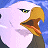 A pixelated animated buddy icon featuring a bald eagle's head on the left and green text reading 'Original Icons .com' on a dark green background to the right, displayed as two side-by-side frames in a contact sheet layout.