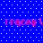 Blue background with white dots and pink text reading 'Tracey ! Tracey !' repeated twice in a pattern