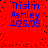 Red background with blue text reading "Tristin Ashley 4/26/09" in four identical quadrants, surrounded by scattered black dots.