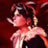 Pixelated static image of a character with dark hair and red tones against a dark background, likely from an anime-style game icon.