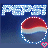 Pixelated Pepsi logo with red, white, and blue colors; two versions show different heart icons below the logo.
