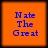 Four orange square with blue text reading "Nate The Great" arranged in a , each displaying identical static content