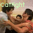 A four- shows a pixelated image of two people embracing, with 'catfight' text in different colors above each