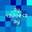 Pixelated blue background with white text 'ily', '<3Joe<3', and repeated 'ily' in a pattern