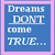 Two side-by-side pixelated with text and symbols: left blue background, right purple background