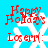 Red 'Happy Holidays' text and white snowflake on blue background with red 'Los err:' text below, animated pixel changes across four views.