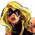 A pixelated image of a blonde woman with sunglasses pointing forward, next to green text reading 'Original Icons .com' on a dark background.